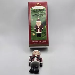 Hallmark Keepsake 2001 Babbo Natale Time Capsula Decorazione Natalizia APRE con CARTA! - Foto 1 di 12