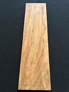 Arce Fiddleback, madera artesanal, 14 1/4” de largo, 3 3/4” de ancho, 1 1/8” de grosor, seco - Imagen 1 de 9