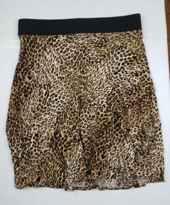 Falda Karen Kane Estampado Leopardo Hasta la Rodilla Mujer Talla M Foto 1 de 4