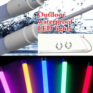 Colorful Tube Light Lamp 30CM T8 Waterproof Outdoor Light Many Color - Picture 1 of 12