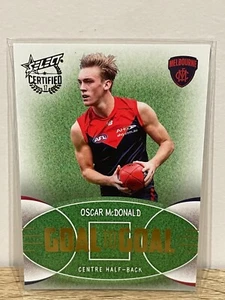 2017 AFL SELECT CERTIFIED GOAL TO GOAL MELBOURNE DEMONS OSCAR McDONALD #135. - Picture 1 of 2