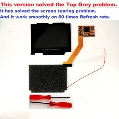 GBA SP 5 Levels Brightness Highlight Backlight Backlit V2 IPS Screen LCD Kits - Image 1 of 4