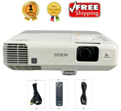 Epson PowerLite 95 3LCD Projector 2600 ANSI HD 1080i HDMI +Accessories TeKswamp - Image 1 of 4