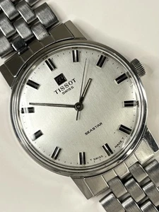 TISSOT Seastar Vintage 1970’s Men’s Manual Silver Dress Watch - 41520 - 781 - Picture 1 of 11