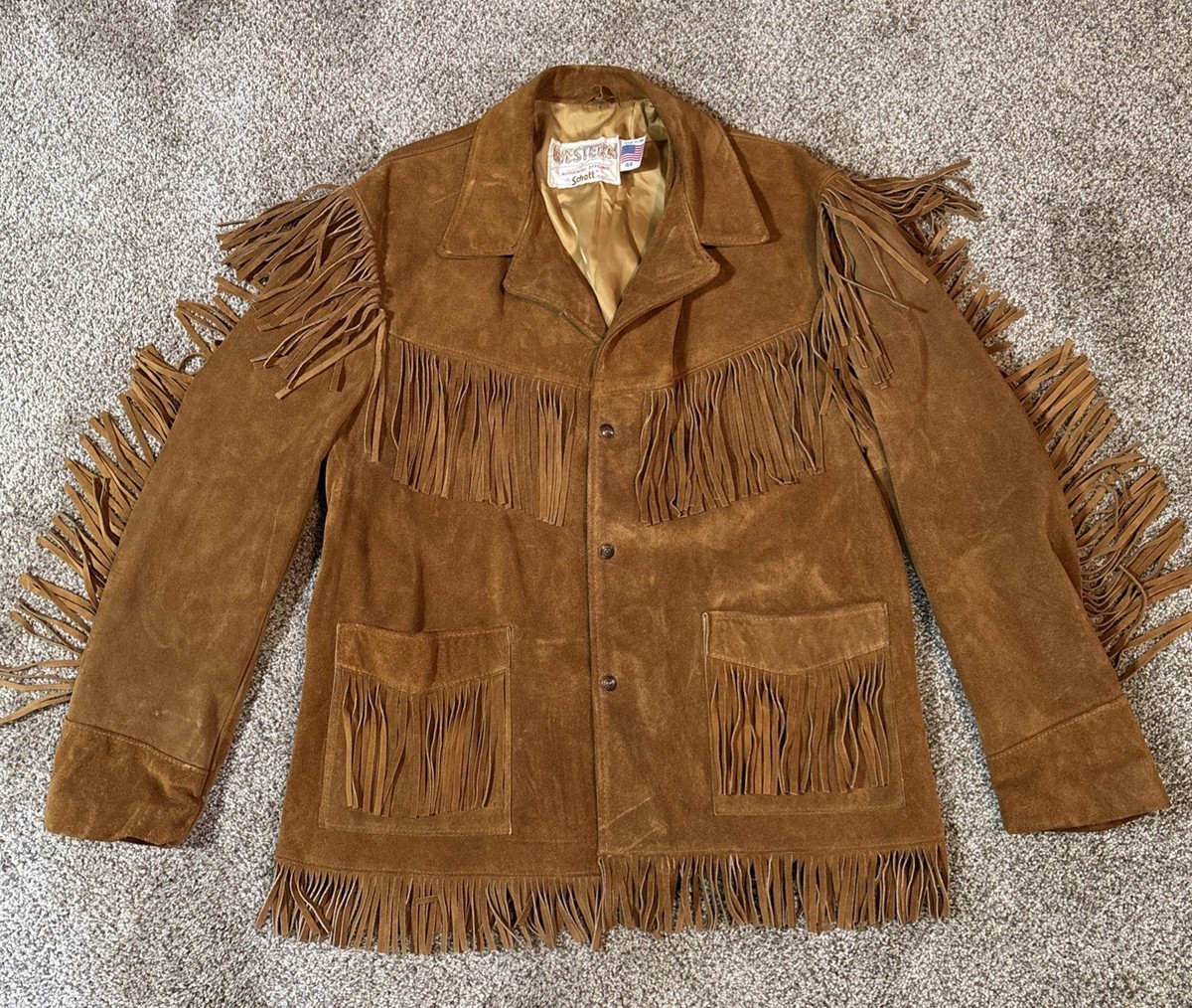 Schott WESTERN スエードジャケット 36 schott - 36ショットスエードジャケットアメリカ製の通販 by Re