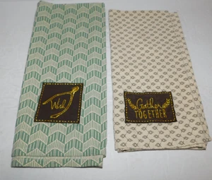 2 NICE PREOWNED DII DISH TOWEL LOT WISH AND GATHER TOGETHER - Picture 1 of 2