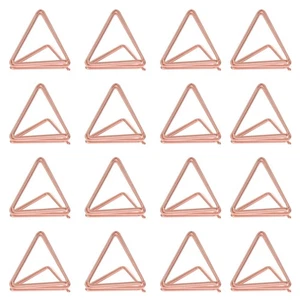 25Pcs Double Triangle Memo Clips Photo Clips Business Cards Clamps Picture Clips - Picture 1 of 15