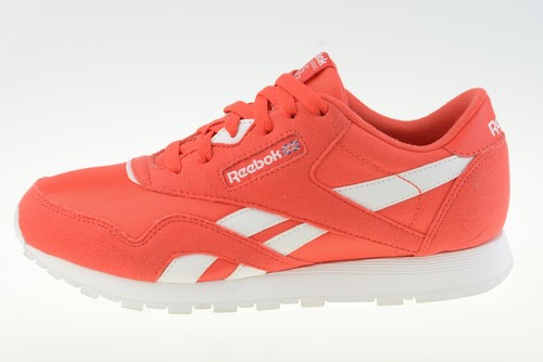Scarpe da ginnastica Reebok Classic Nylon J rosso bianco CN7619 unisex junior taglia UK 3 5
