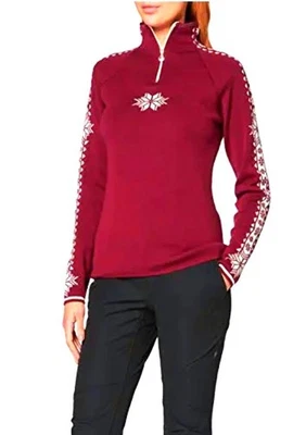 Dale of Norway Classic Geilo Pullover Sweater Women's Medium Red White - Image 1 of 4