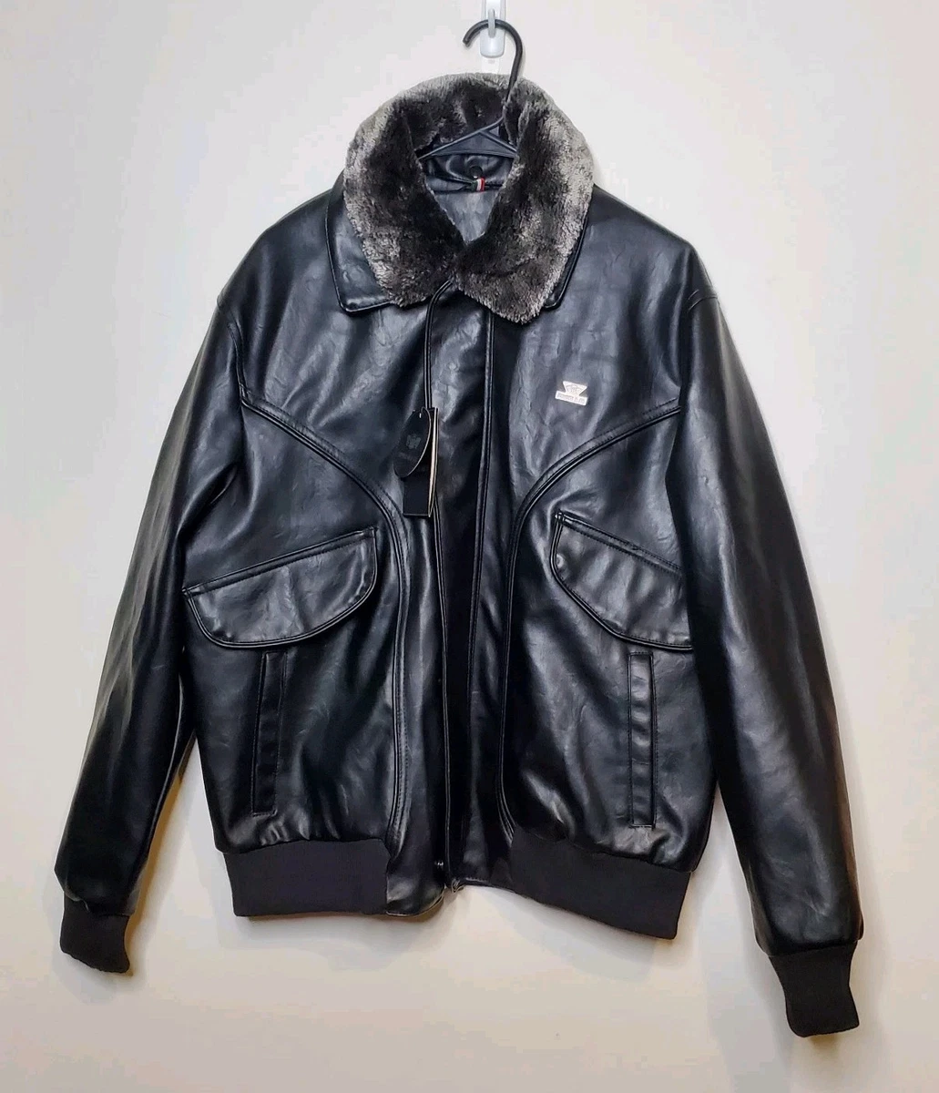 emporio leather jacket products for sale | eBay