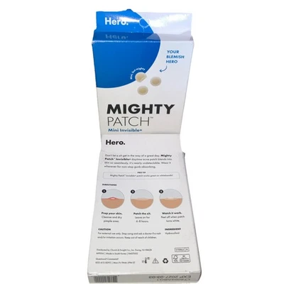 45 Patches Mighty Patch Invisible+ Hydrocolloid Acne Pimple Patches Exp 2027 - Image 1 of 3
