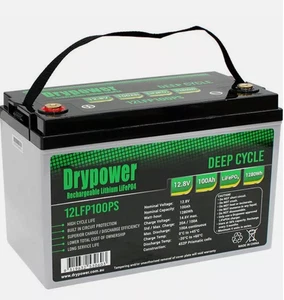 Drypower 12LFP100PS 12.8V 100Ah LiFePO4 Rechargeable Lithium Battery - Picture 1 of 2