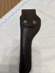 Vintage Wright Leather Works Brown Leather Holster Right Hand Long Barrel #756 - Picture 1 of 11