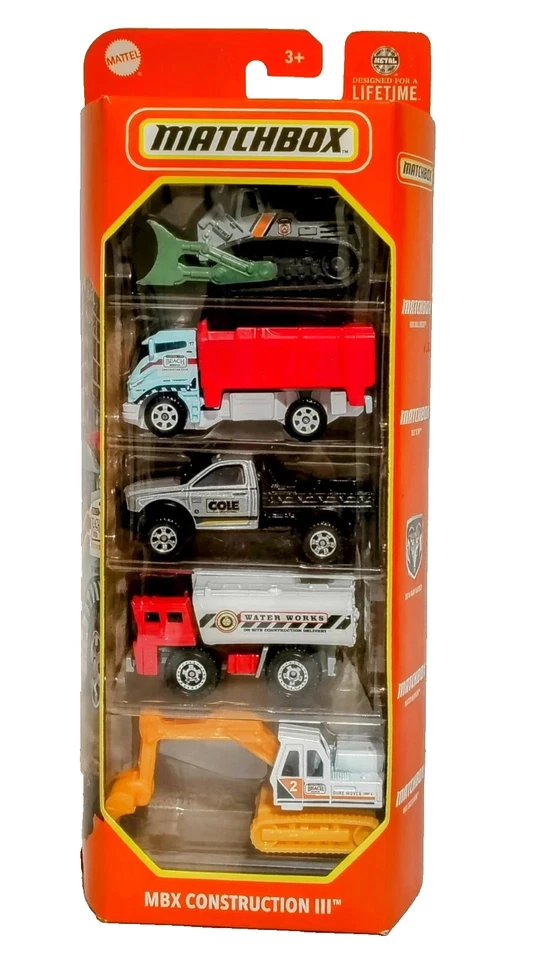Matchbox MBX CONSTRUCTION III (Confezione da 5 pezzi) - Immagine 1 di 1