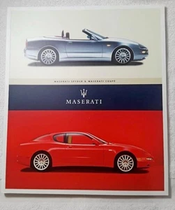 🔥RARE 2002 Maserati Coupe and Spyder Car Sales Brochure NEW!! FREE SHIPPING‼️🏁 - Bild 1 von 3