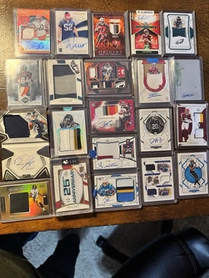 (22) LOT Panini National Treasures NFL Football 1/1 Rookie Patch Auto RC LOOK! - Image 1 of 4