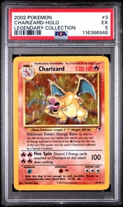 CHARIZARD Legendary Collection Holo Rare PSA 5 Vintage Pokemon [Nostalgium] - Picture 1 of 2