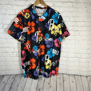 Baltimore Orioles All over Print Hawaiian Shirt XL MLB Baseball - Picture 1 of 8