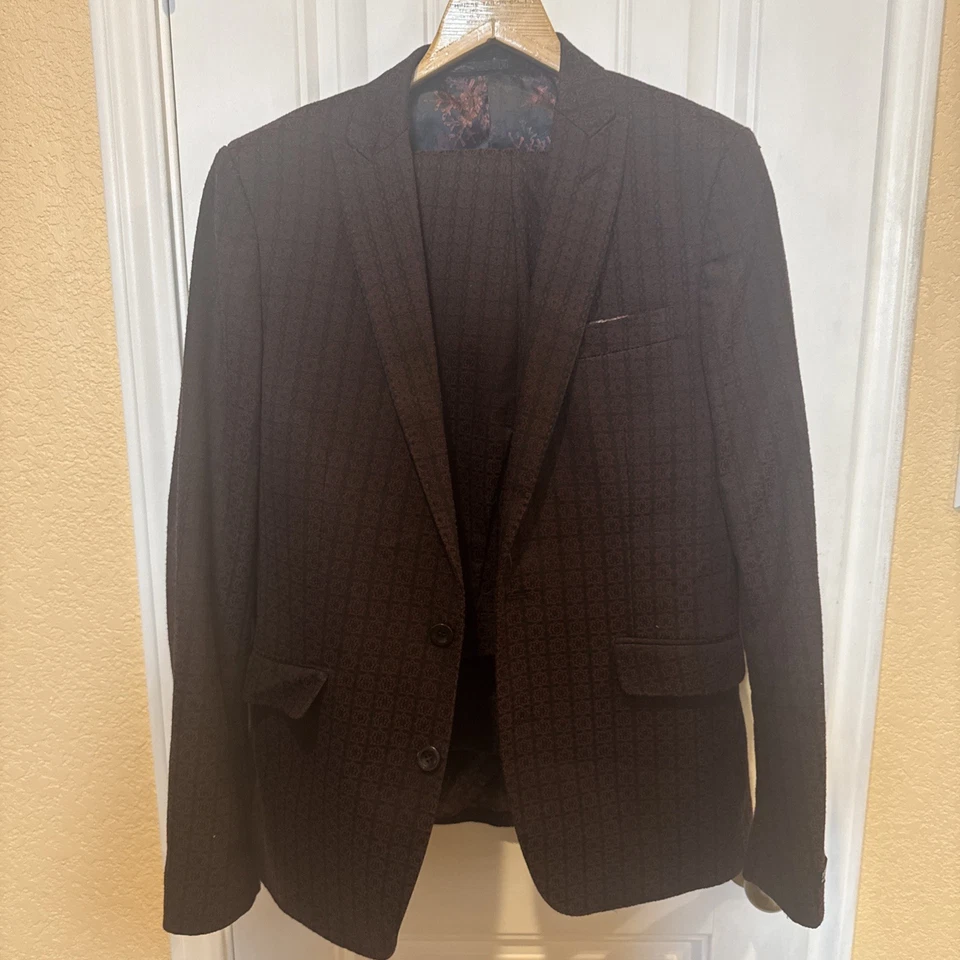 Geraud Gianni Geraud Mens Long Pant Suit Size 40 Jacket & 38” Pant - Image 1 of 4