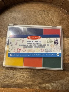 Melissa & Doug Rainbow Stamp Pad for Rubber Stamps, Washable Arts and Crafts - Picture 1 of 4