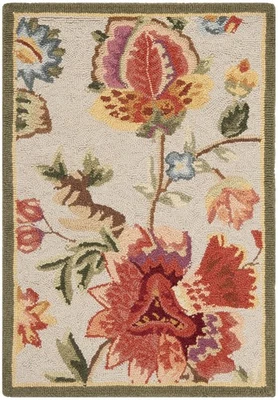 Alfombra de acento Chelsea Collection - 1'8" x 2'6", salvia, enganchada a mano país francés... Foto 1 de 4