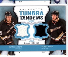 2013-14 ARTIFACTS TUNDRA TANDEMS DUAL JERSEY TT-RB Ryan and Getzlaf