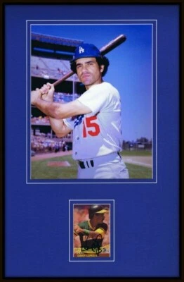 Exhibición de fotos firmada por Davey Lopes enmarcada 11x17 de los Dodgers de Los Ángeles Foto 1 de 2