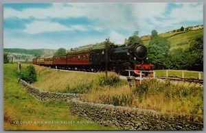 Keighley & Worth Valley Railway Haworth Locomotive Railway Postcard Unposted - Picture 1 of 2
