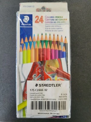 (6) STAEDTLER 24 Pack Pre Sharpened Colored Pencils-Superior Colour Brilliancy - Image 1 of 2