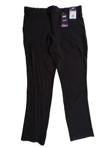 Lee Women's Size 14L Black Midrise Ultra Soft Waistband Stretch Knit Pants - Picture 1 of 14