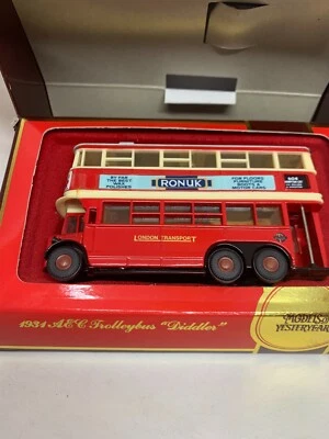 Matchbox Models of Yesteryear Y-10 1931 AEC Trolley Bus 'Diddler' - NEW - Image 1 of 4