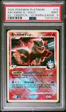 2009 Pokemon Platinum Arcanine G - Holo League Crosshatch Promo #15 PSA 9 Mint