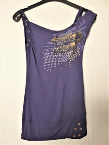 ausgefallenes PINK FLY Viskose Shirt Gr. S lila - Bild 1 von 3