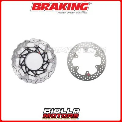 KIT DISCHI FRENO BRAKING HUSQVARNA TC 125 2024 -  ANTERIORE + POSTERIORE [WAVE F Foto 1 de 4