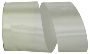 Florist Ribbons: 2.5" x 50 yards -- Satin Acetate Ribbon -- Eggshell Color - Picture 1 of 1