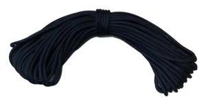 Cuerda asta de bandera halyard poliéster trenza doble 1/4" x 100 pies, azul marino - Imagen 1 de 1