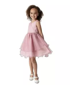 Rare Editions Toddler & Little Girls Studded Organza Dress - Rose - Picture 1 of 1