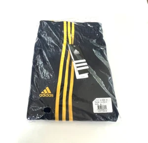 NWT Adidas Youth Medium (10-12) Blue /Yellow Athletic, Gym Track Pants Polyester - Picture 1 of 7