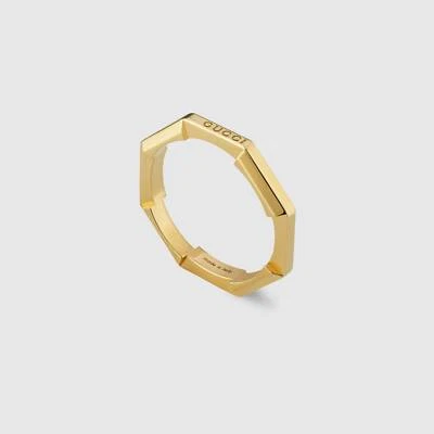 Anello Gucci Link To Love YBC662194001 Fede Ring Oro Giallo Fede 12 15 Nuovo