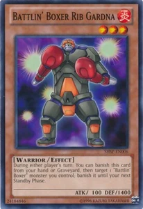 Battlin' Boxer Rib Gardna SHSP-DE006 Common Yu-Gi-Oh Karte (U) Neu - Bild 1 von 3