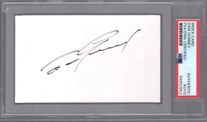 DAN GURNEY HAND SIGNED 3x5 CARD FORMULA 1 RACING LEGEND PSA SLABBED - Picture 1 of 2
