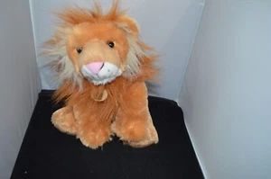 Wild Republic Lion Stuffed Animal Plush Brown Houston Zoo 12 inch Box I6 - Picture 1 of 4