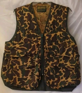 Vintage Hunters Choice Woodland Camo Vest Size Medium - Ammo Pocket - Game Pouch - Picture 1 of 7
