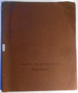 Clara remembered, by Robert Nichols - SIGNED Limited edition 1989. No. 7 of 150 - Picture 1 of 8