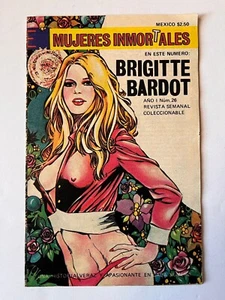 Vintage Mexican Biography Life Story Comic Magazine Brigitte Bardot From 1960's - Picture 1 of 11