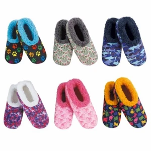 Slumbies - Kids Size Printed Designs - Kids Non-Slip Grip Slippers - Picture 1 of 33