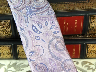 NORDSTROM PAISLEY TIE - VIOLET - NEW  - FREE BOXED SHIP - Image 1 of 4