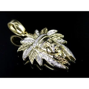 1.2Ct Round Cut Moissanite Men's Pendant 14K Yellow Gold Plated Sterling Silver - Picture 1 of 4