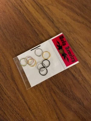 Paquete económico aro nariz anillo pendiente cartílago 8 piezas Foto 1 de 4