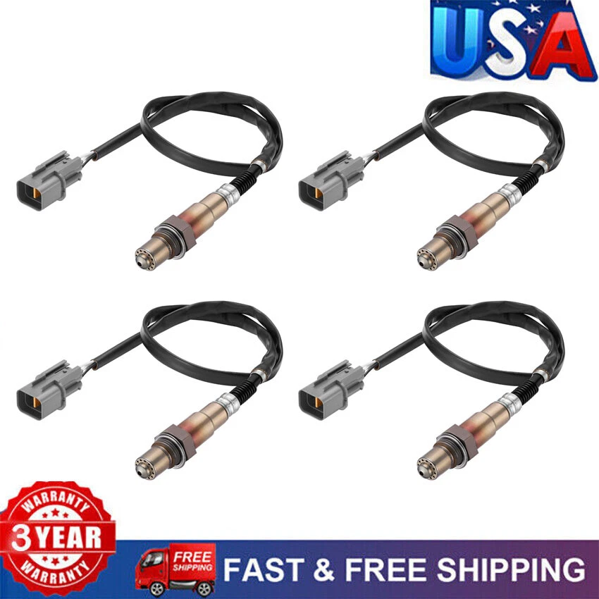 Sensor de oxigênio O2 4 peças up+downstream para 2012 2013 -2015 Hyundai Equus Genesis - Imagem 1 de 4